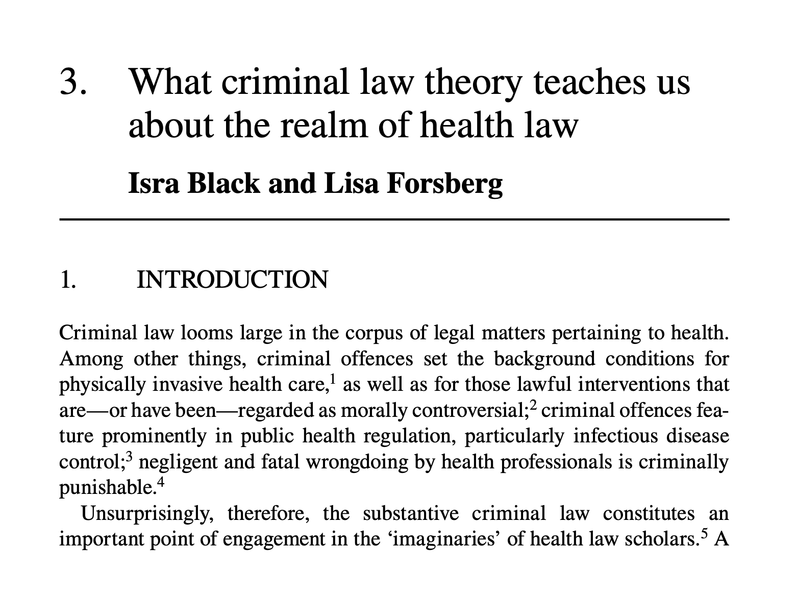 what criminal law teaches us about the realm of health law